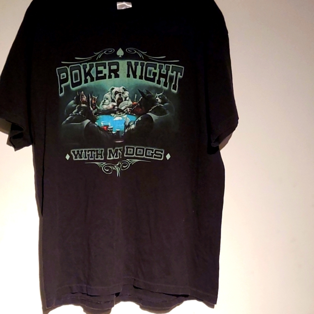 Vintage Animation 'Poker Night With My Dogs' Tee